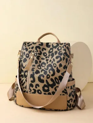 BagForLove - Large Capacity Colorblock Plaid Diamond Print Backpack
