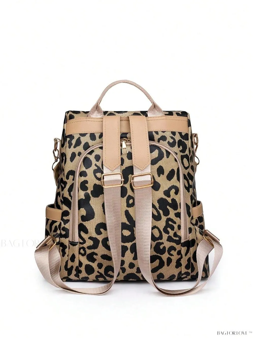 BagForLove - Large Capacity Colorblock Plaid Diamond Print Backpack