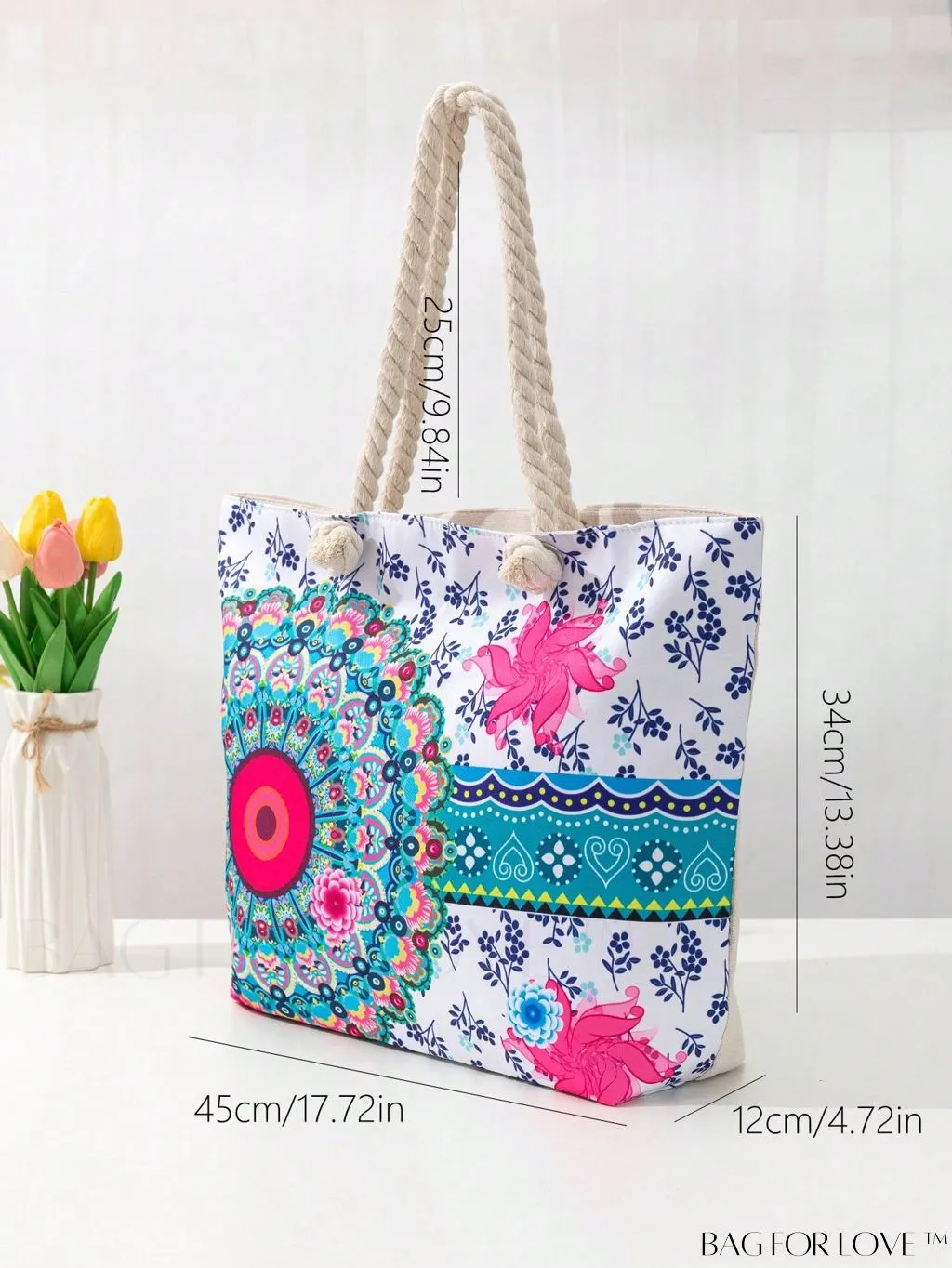 BagForLove - Modern Flamingo Print Tote Bag