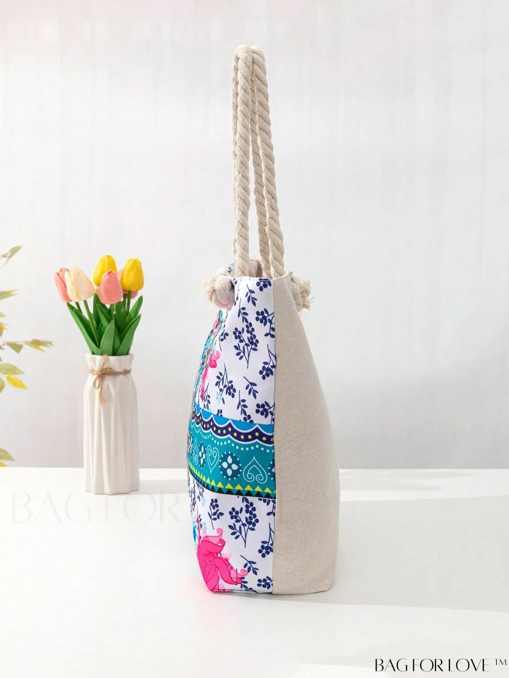 BagForLove - Modern Flamingo Print Tote Bag