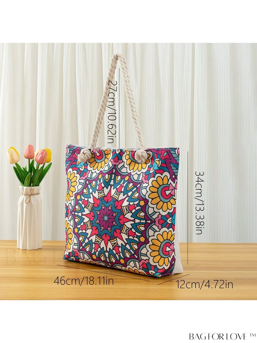 BagForLove - Modern Flamingo Print Tote Bag