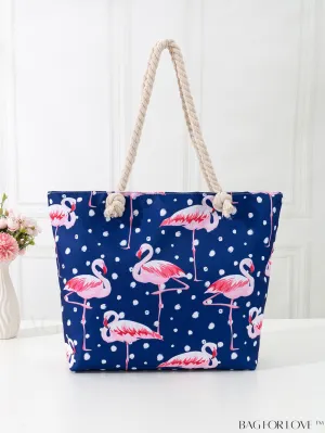 BagForLove - Modern Flamingo Print Tote Bag