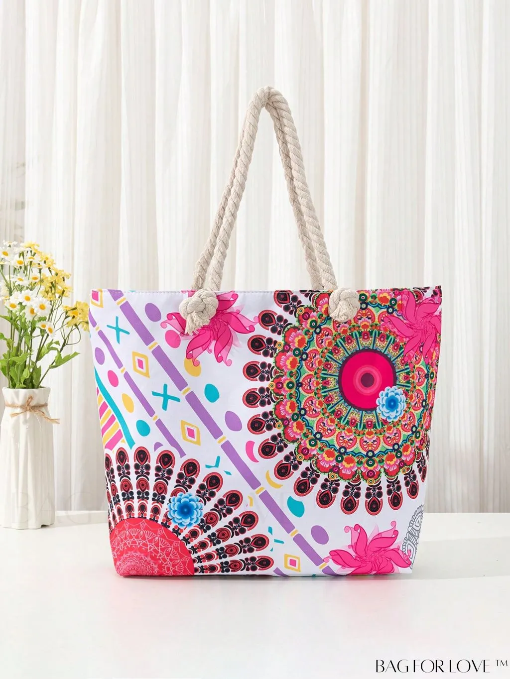 BagForLove - Modern Flamingo Print Tote Bag