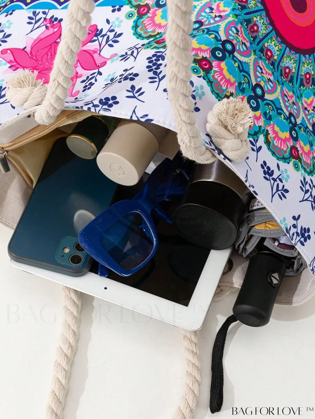 BagForLove - Modern Flamingo Print Tote Bag