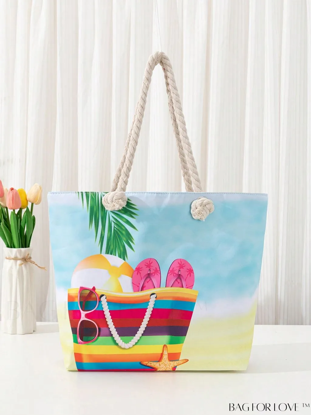 BagForLove - Modern Flamingo Print Tote Bag