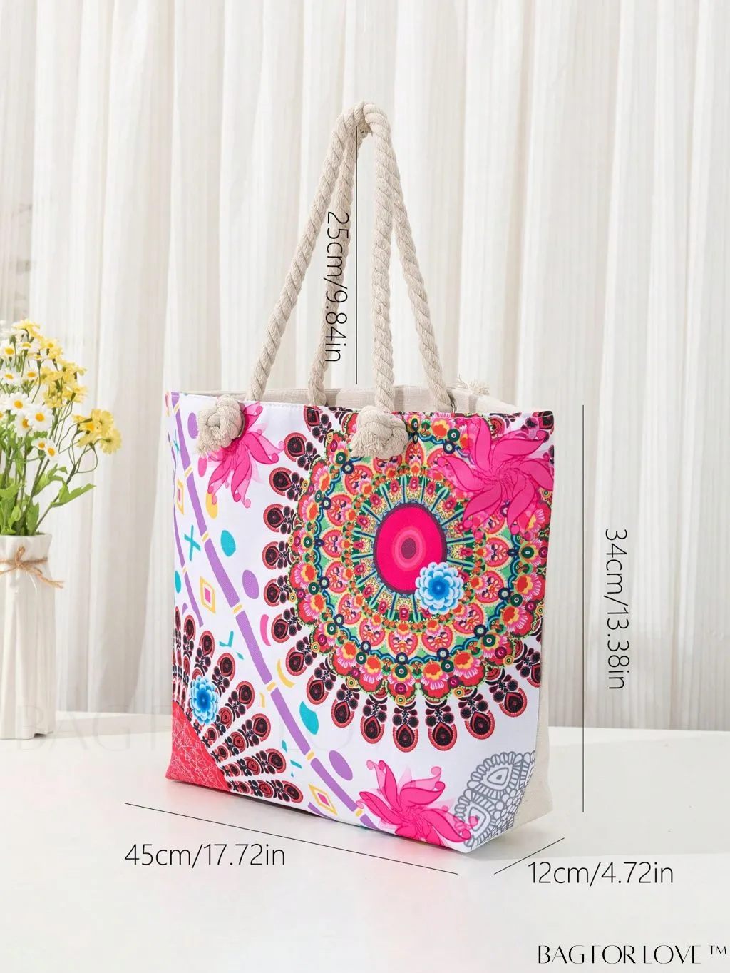 BagForLove - Modern Flamingo Print Tote Bag