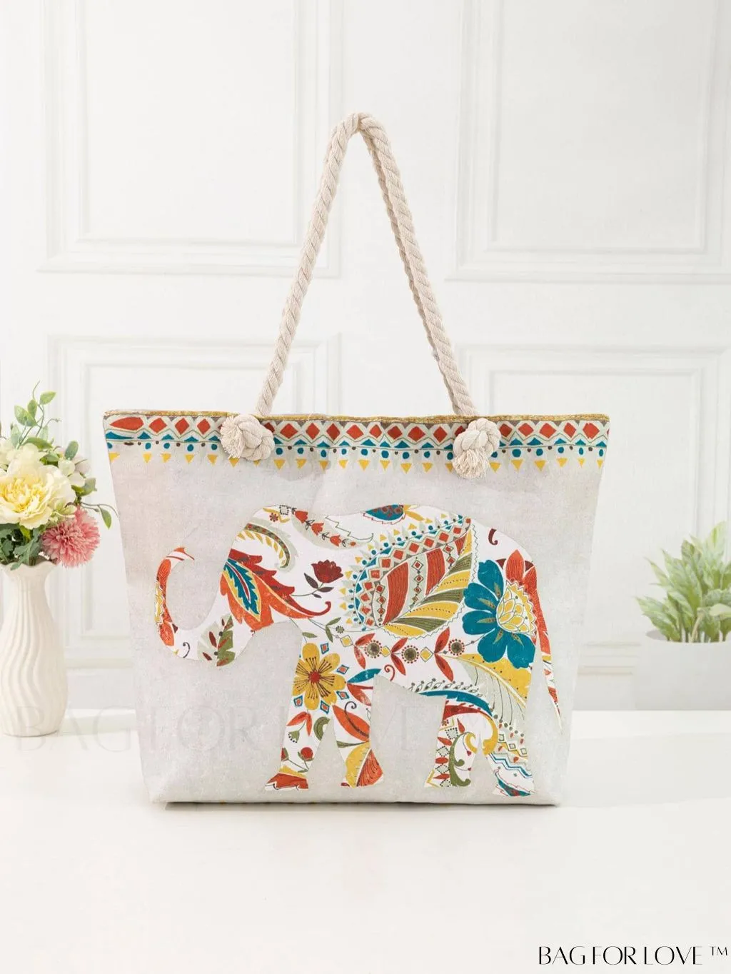 BagForLove - Modern Flamingo Print Tote Bag