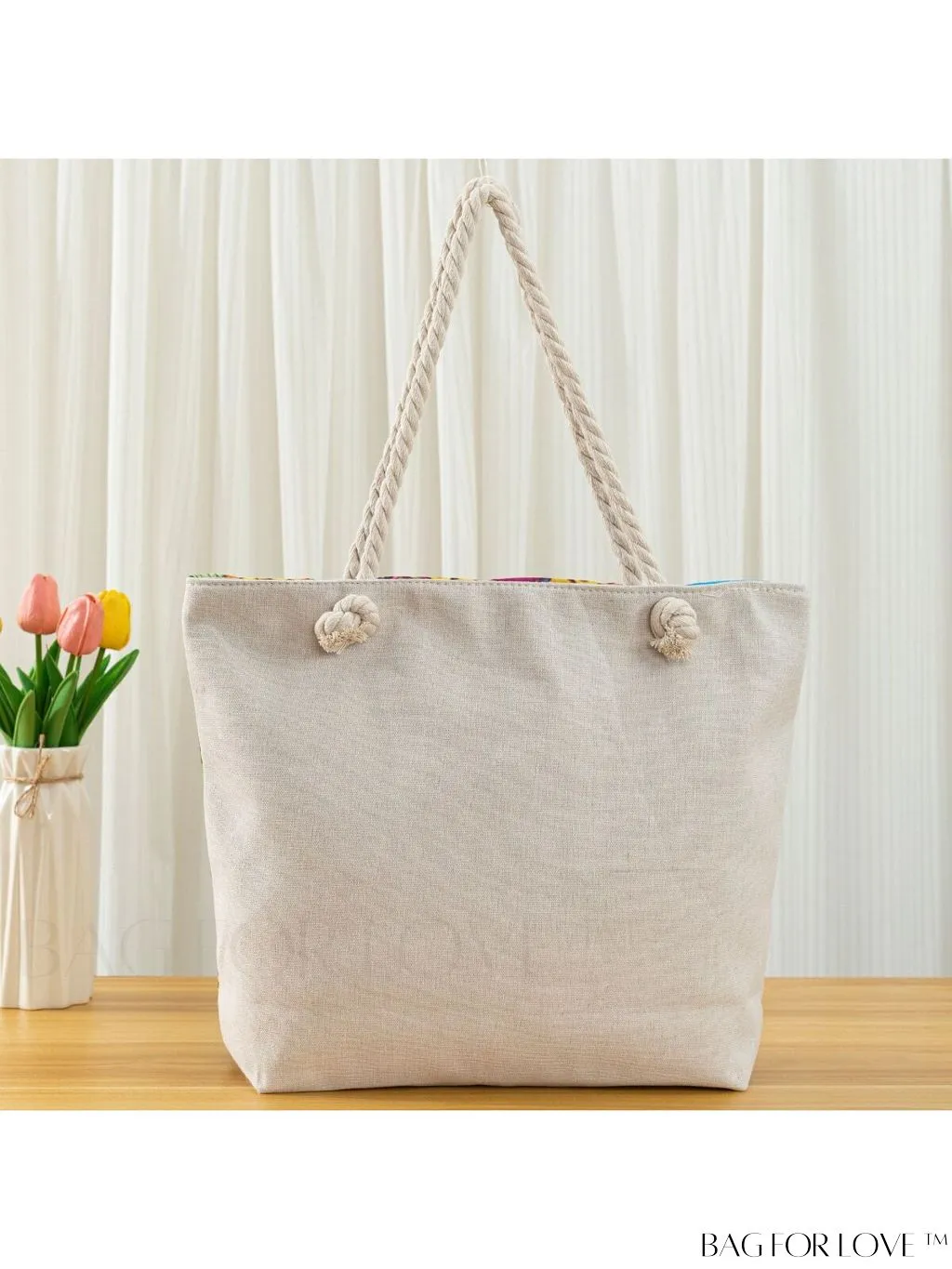 BagForLove - Modern Flamingo Print Tote Bag