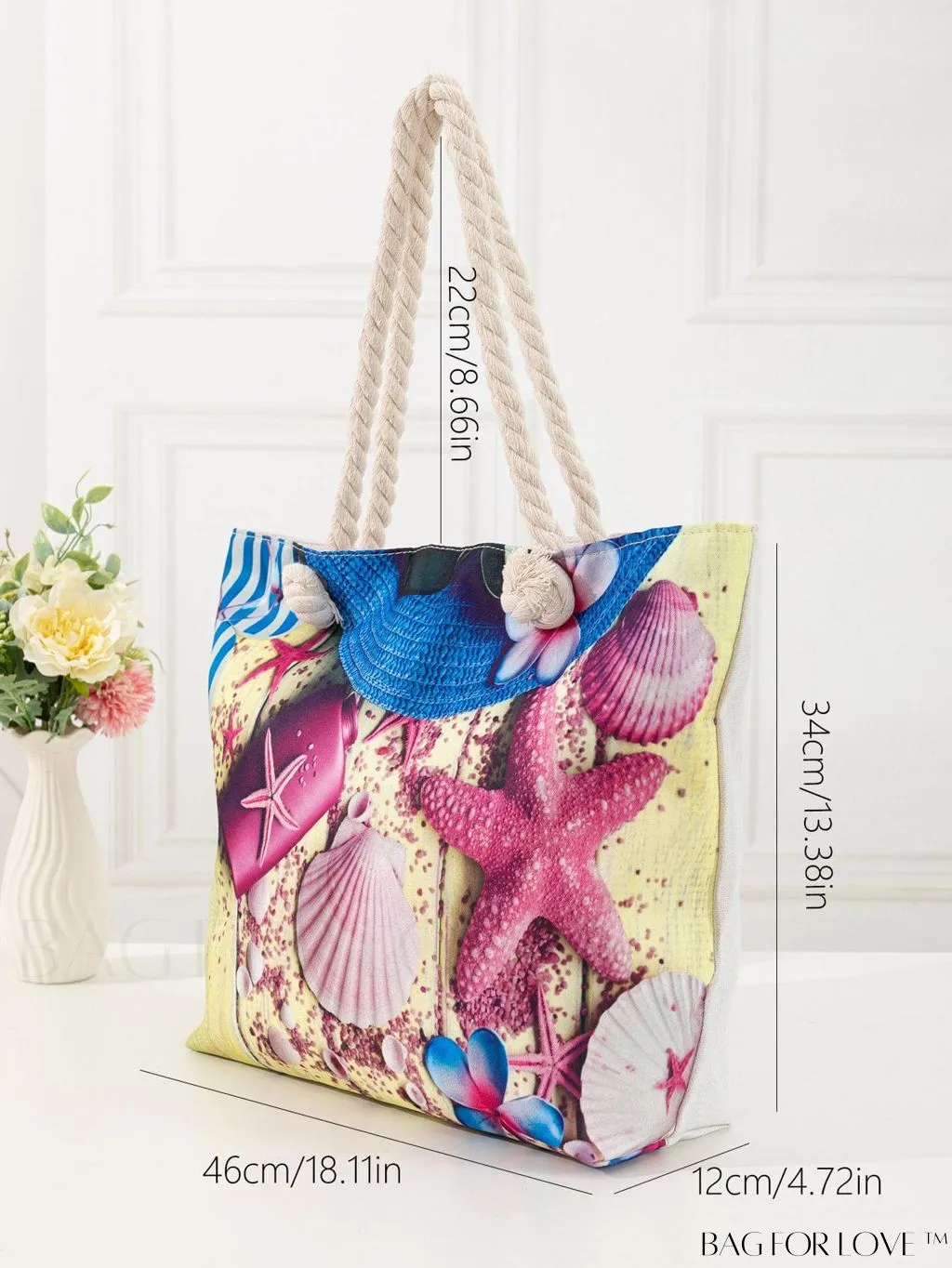 BagForLove - Modern Flamingo Print Tote Bag