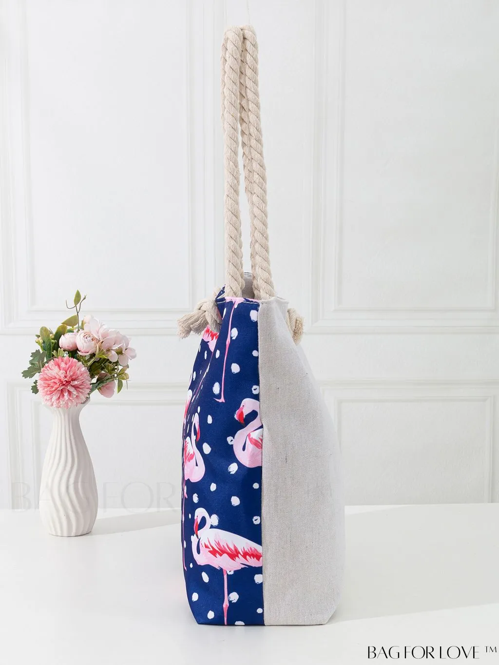 BagForLove - Modern Flamingo Print Tote Bag