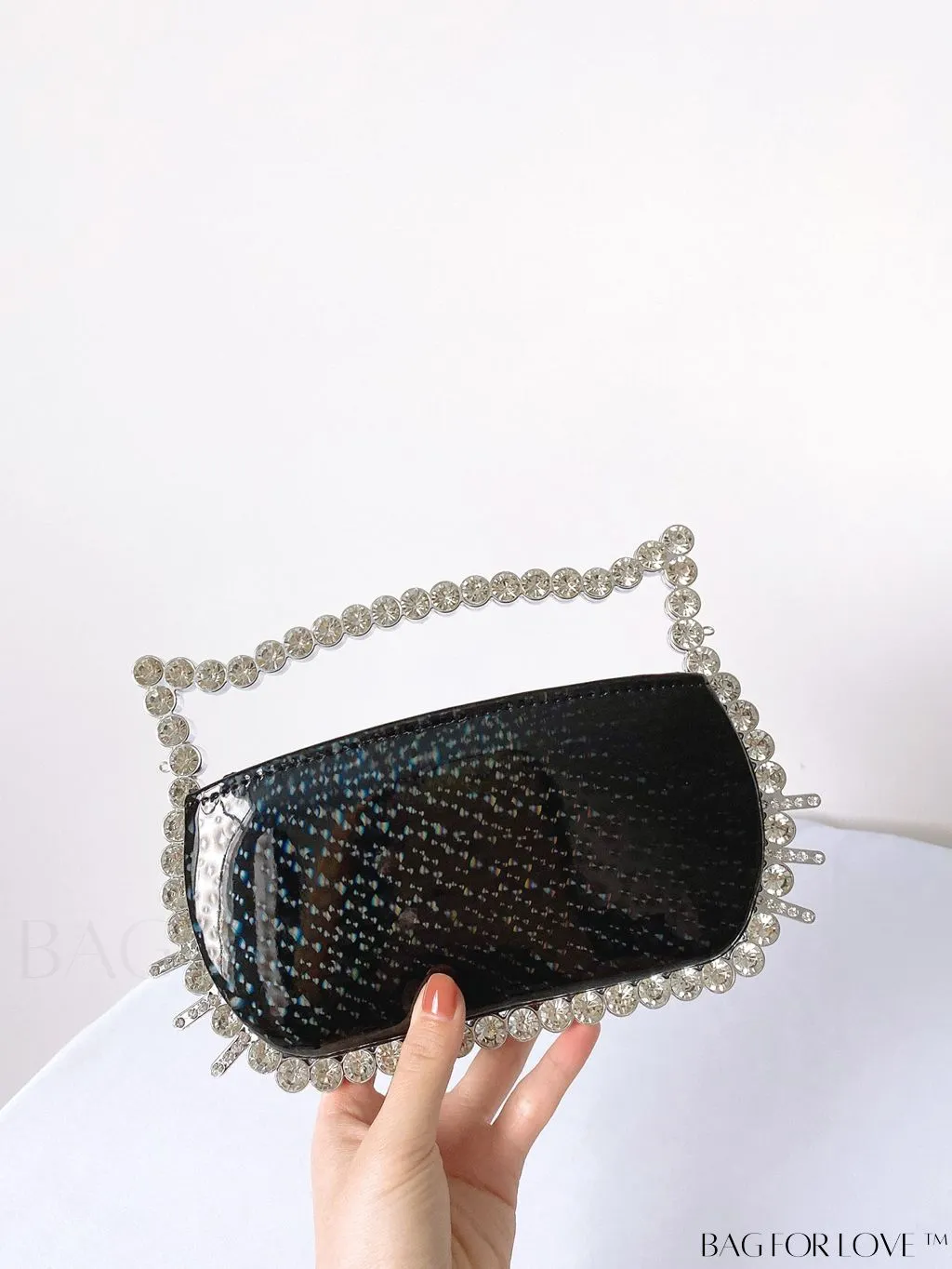 BagForLove - Rhinestone-Embellished Cat-Shaped Irregular Handbag for Cat Lovers