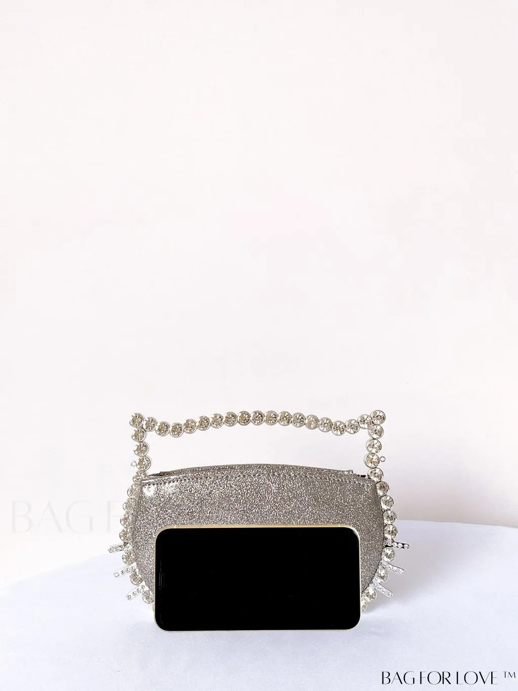 BagForLove - Rhinestone-Embellished Cat-Shaped Irregular Handbag for Cat Lovers