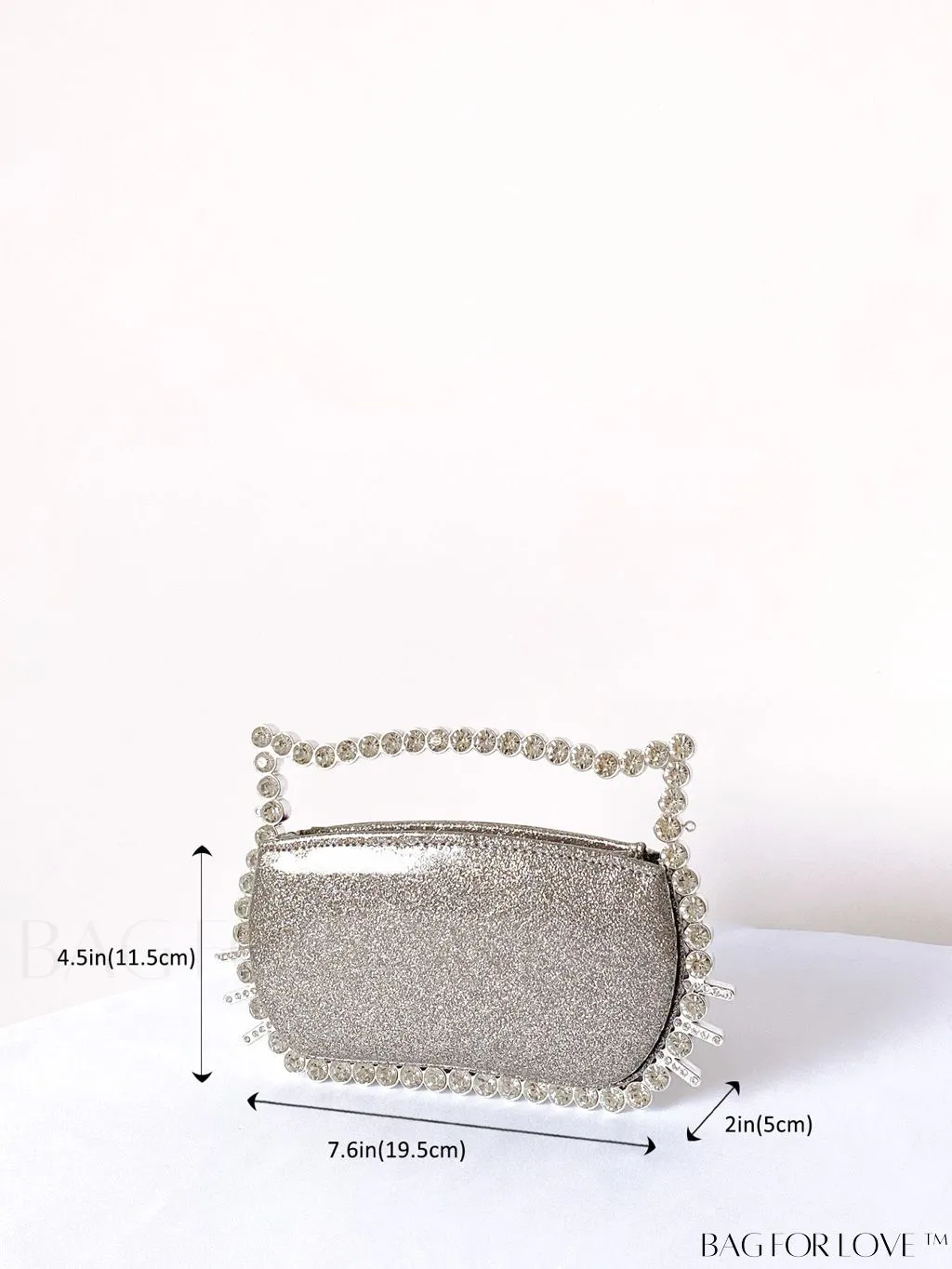 BagForLove - Rhinestone-Embellished Cat-Shaped Irregular Handbag for Cat Lovers