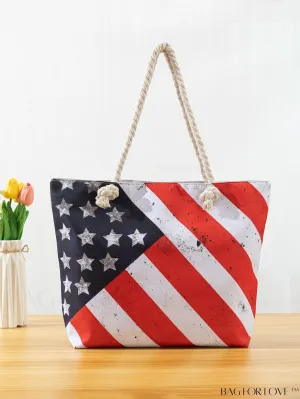 BagForLove - Student Tote Bag with Flag Inspired Design