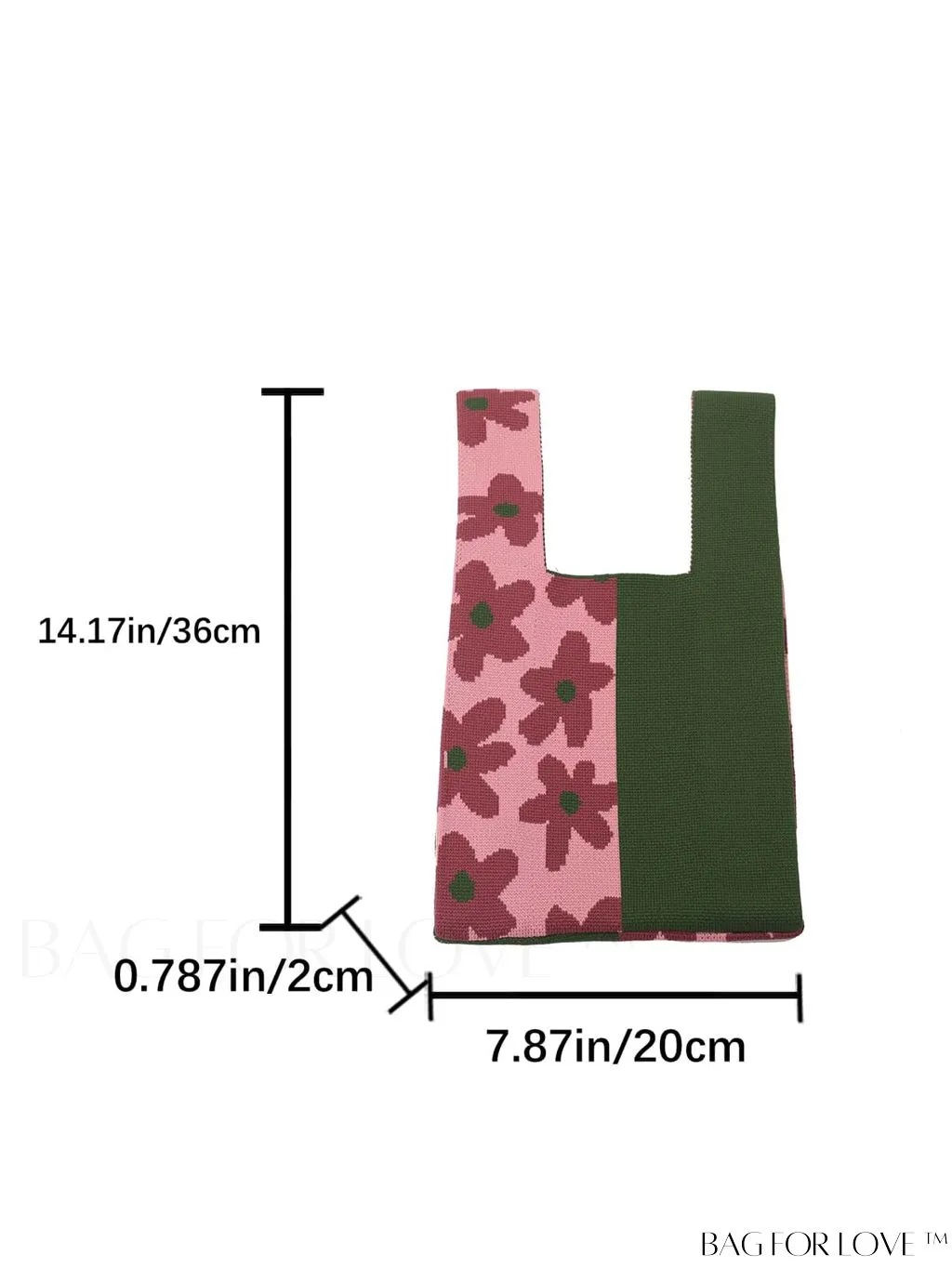 BagForLove - Stylish Black & Blue Floral Tote Bag - Lightweight, Versatile, Perfect for Festivals, Travel, and Business
