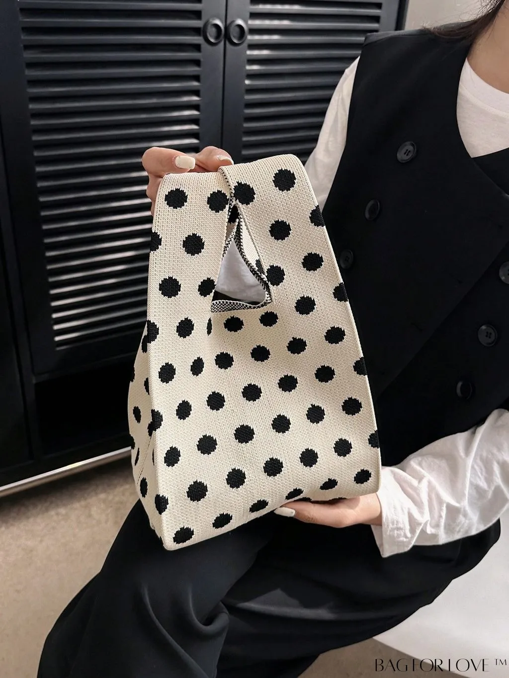 BagForLove - Stylish Black & Blue Floral Tote Bag - Lightweight, Versatile, Perfect for Festivals, Travel, and Business