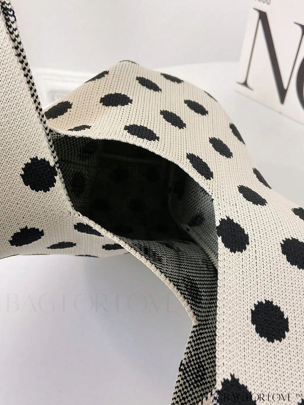 BagForLove - Stylish Black & Blue Floral Tote Bag - Lightweight, Versatile, Perfect for Festivals, Travel, and Business