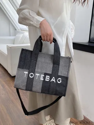 BagForLove - Stylish Denim Tote Bag with Spacious Capacity for Everyday Commutes
