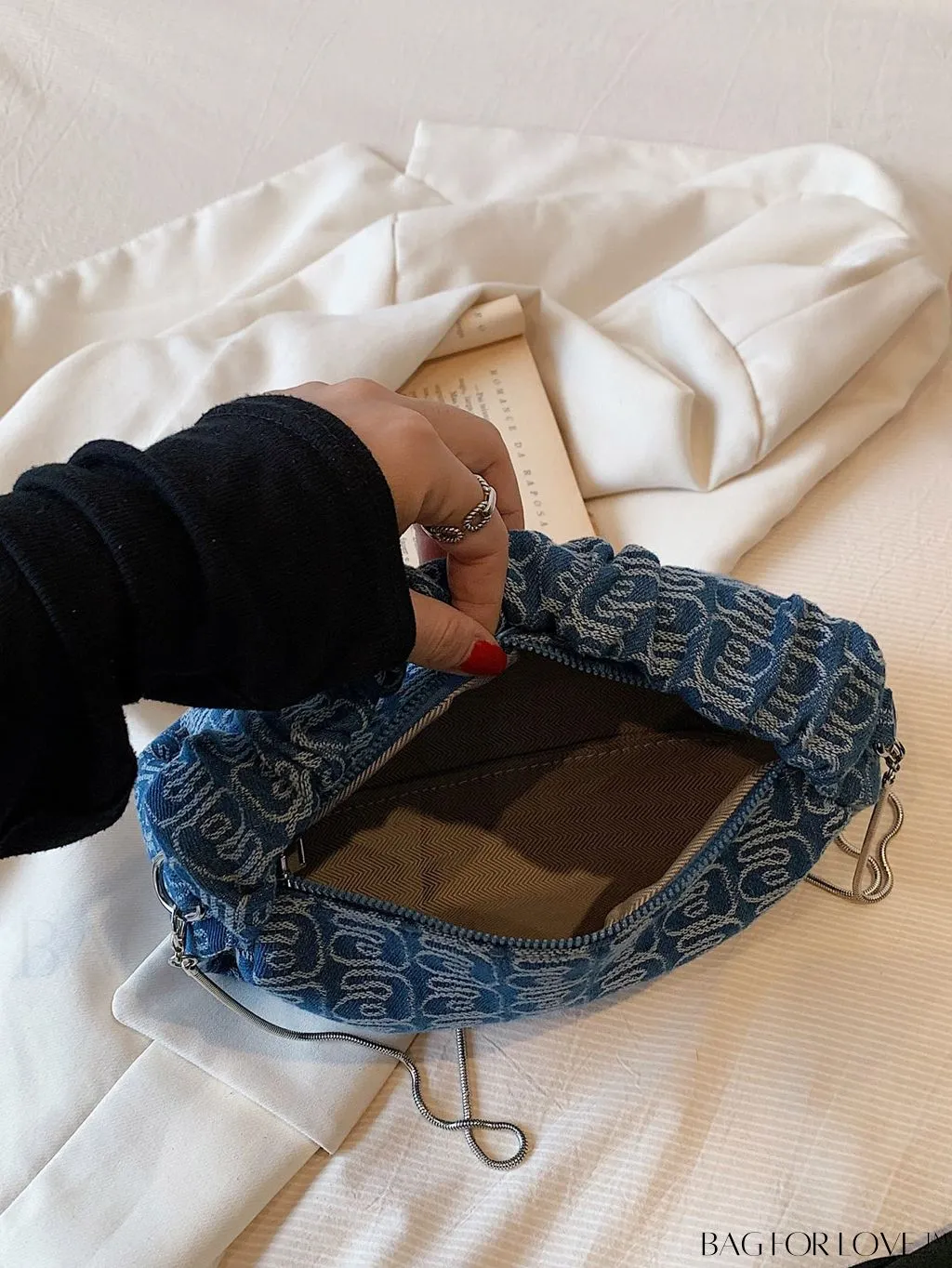 BagForLove - Stylish Letter Print Crossbody Handbag - Fashionable New Arrival