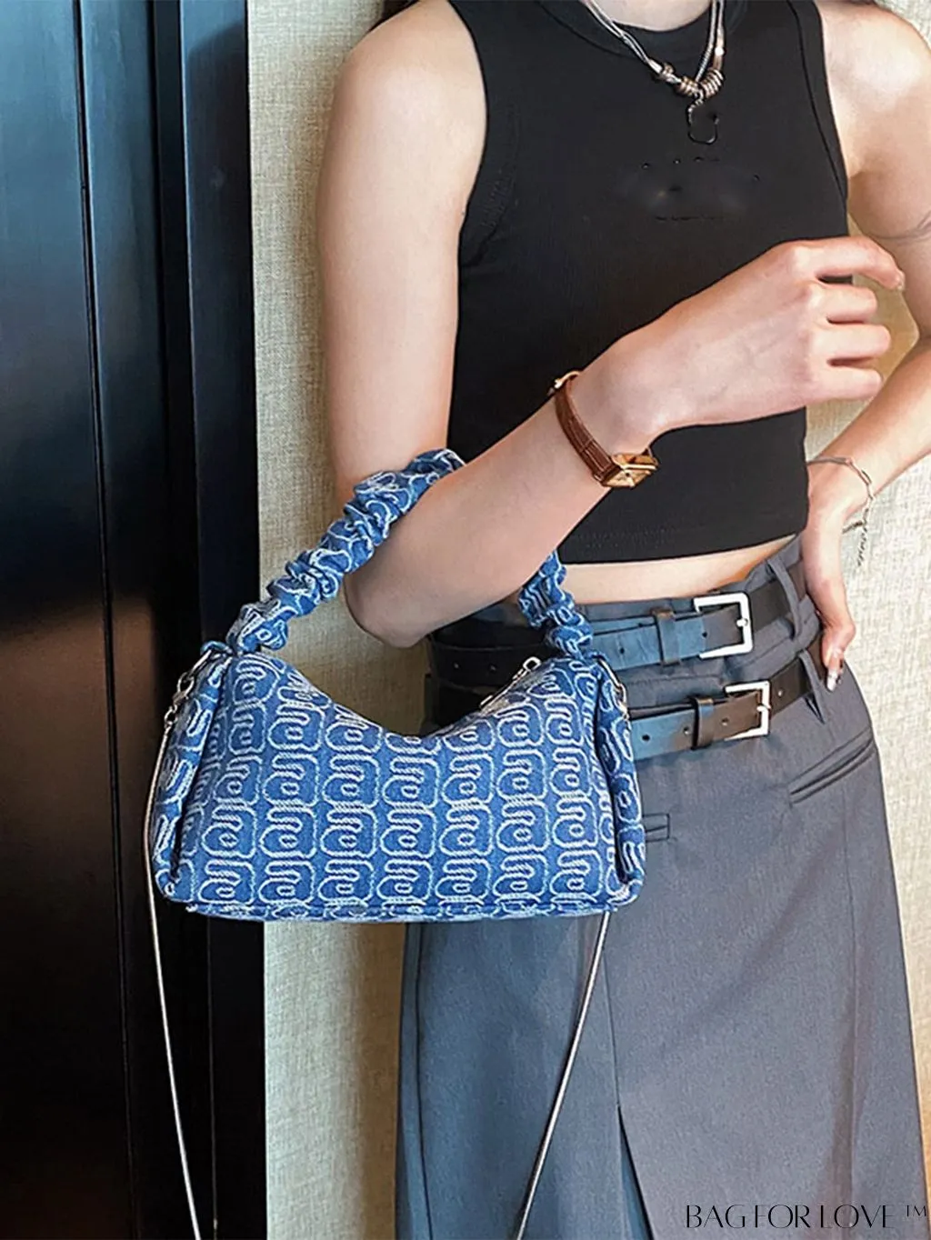 BagForLove - Stylish Letter Print Crossbody Handbag - Fashionable New Arrival