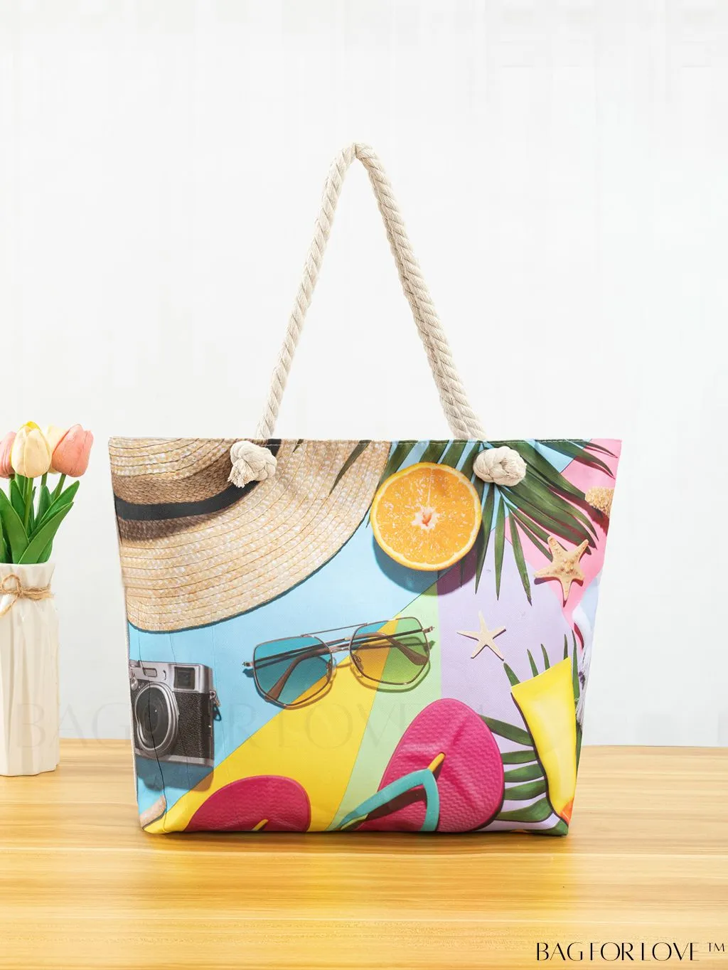 BagForLove - Stylish Vacation Tote Bag - Perfect for Beach and Casual Shopping