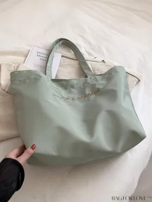 BagForLove - Stylish Womens Tote Bag: Solid Color with Letter Prints