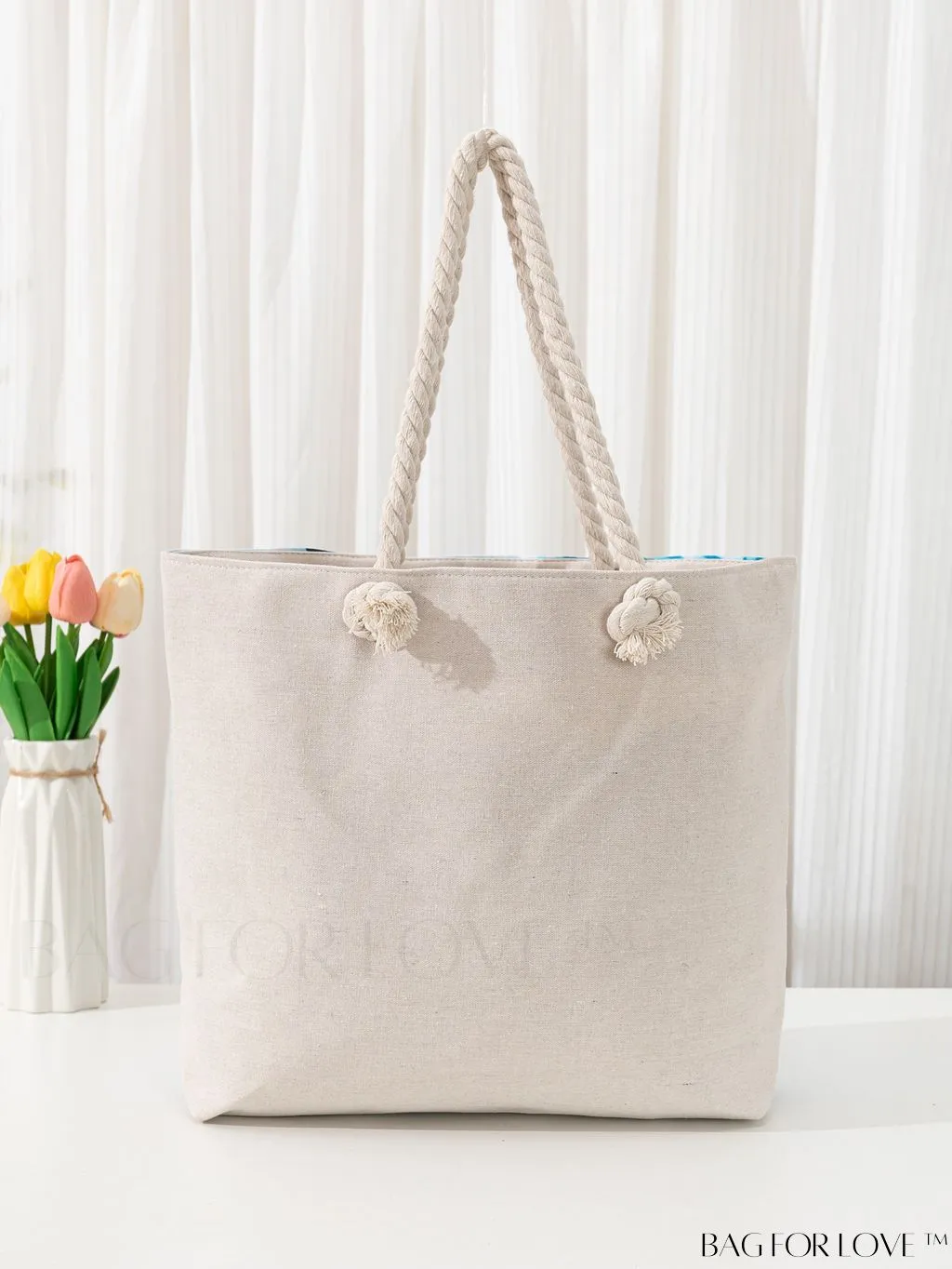BagForLove - Vacation Beach Bag - Oversized Shopper with Stylish Graphic Pattern