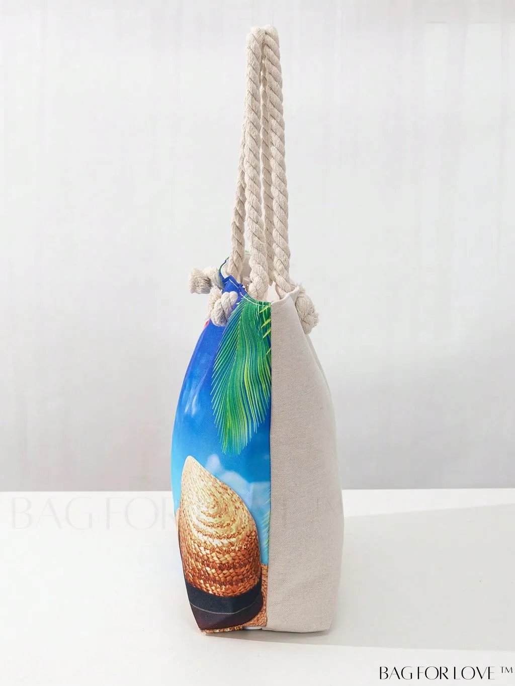 BagForLove - Vacation Beach Bag - Oversized Shopper with Stylish Graphic Pattern