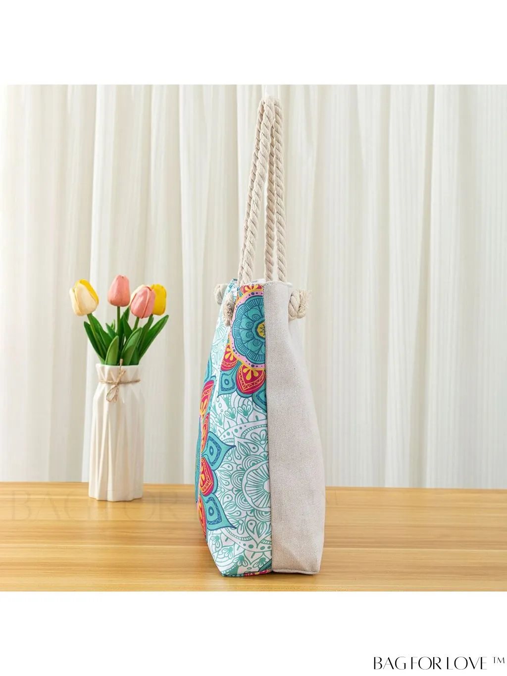 BagForLove - Vacation Beach Bag - Oversized Shopper with Stylish Graphic Pattern