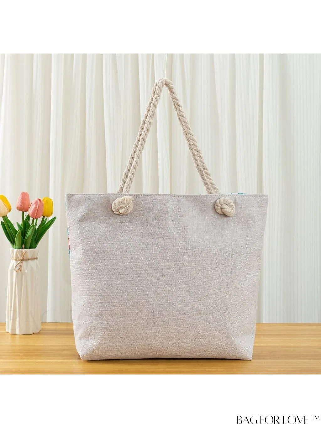 BagForLove - Vacation Beach Bag - Oversized Shopper with Stylish Graphic Pattern