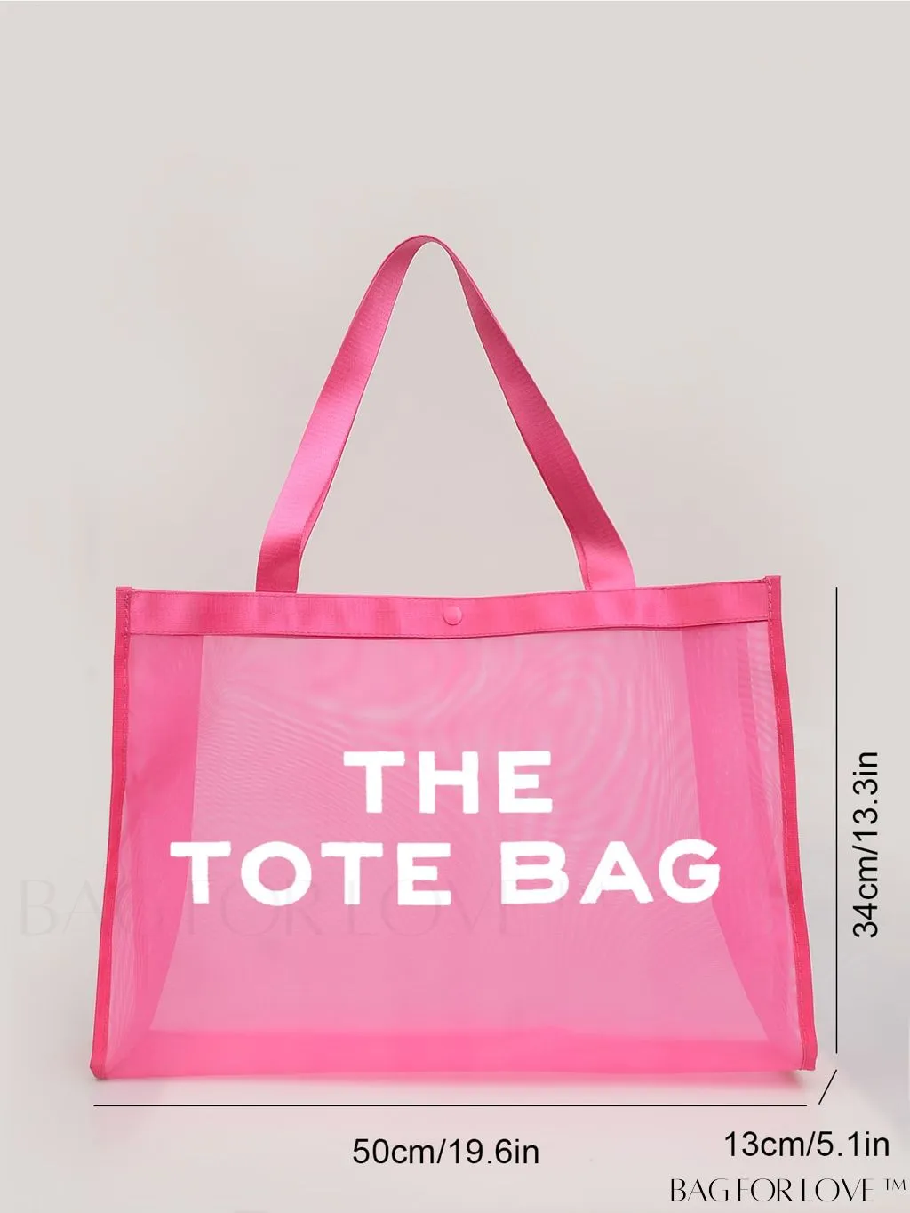 BagForLove - Waterproof, Sandproof Mesh Beach Tote Bag - Convenient, Foldable