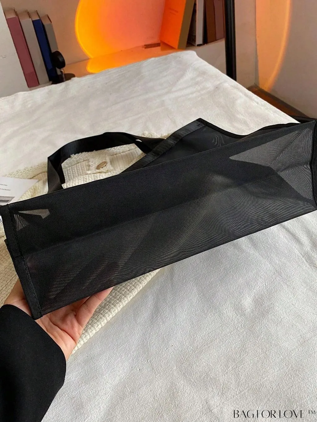 BagForLove - Waterproof, Sandproof Mesh Beach Tote Bag - Convenient, Foldable