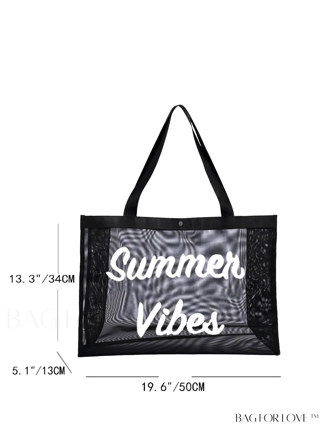 BagForLove - Waterproof, Sandproof Mesh Beach Tote Bag - Convenient, Foldable