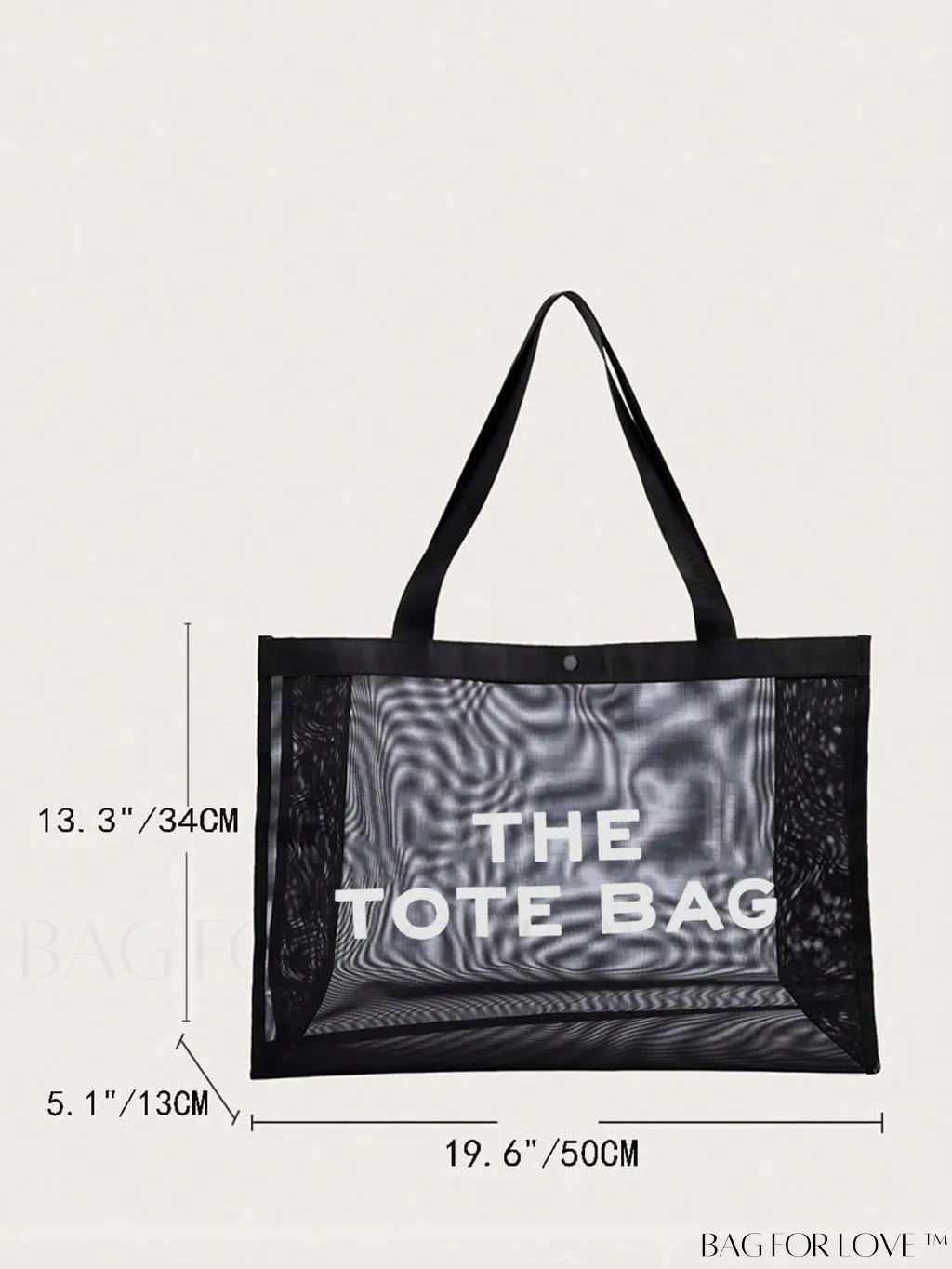 BagForLove - Waterproof, Sandproof Mesh Beach Tote Bag - Convenient, Foldable