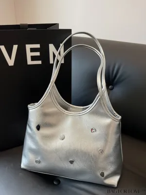 BagForLove - Womens Elegant Metal Embellished Handbag