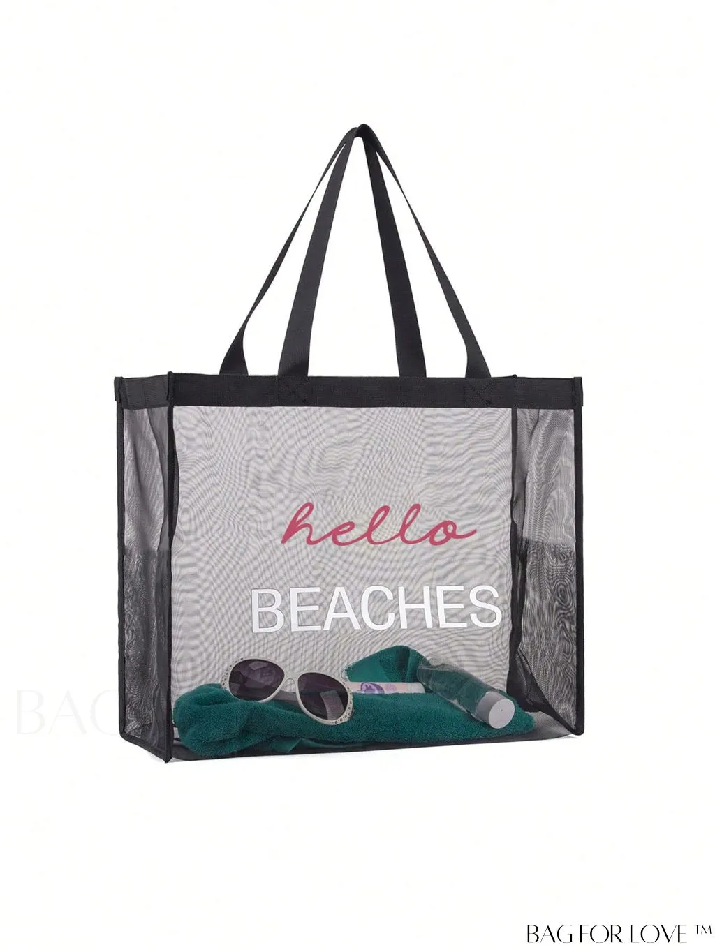 BagForLove - XL Mesh Beach Tote - Versatile Travel Bag for Groceries, Shopping & Leisure
