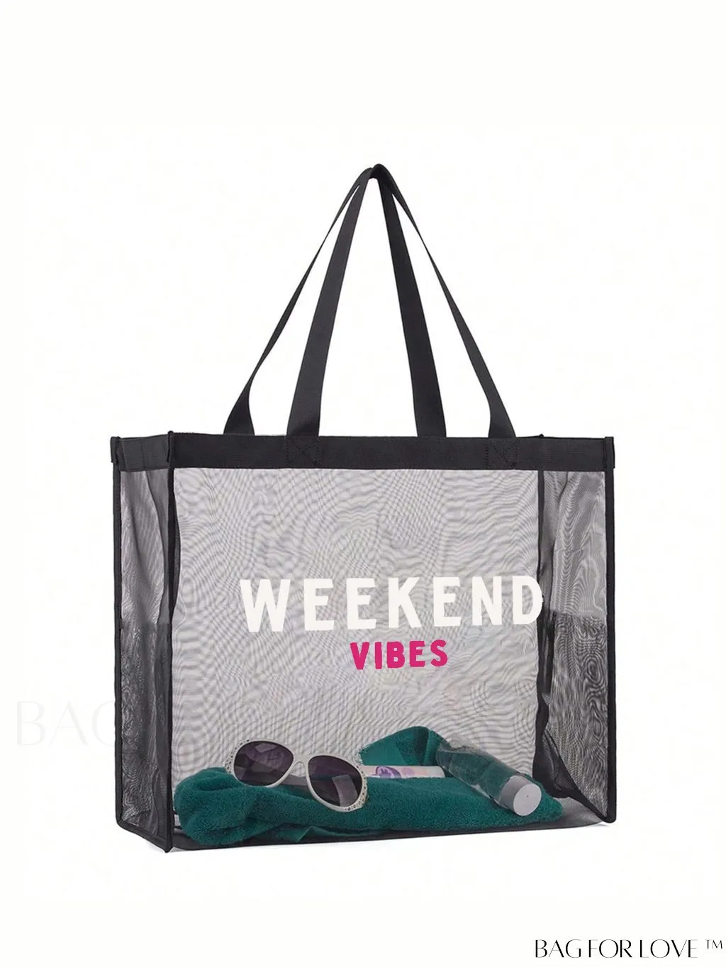 BagForLove - XL Mesh Beach Tote - Versatile Travel Bag for Groceries, Shopping & Leisure