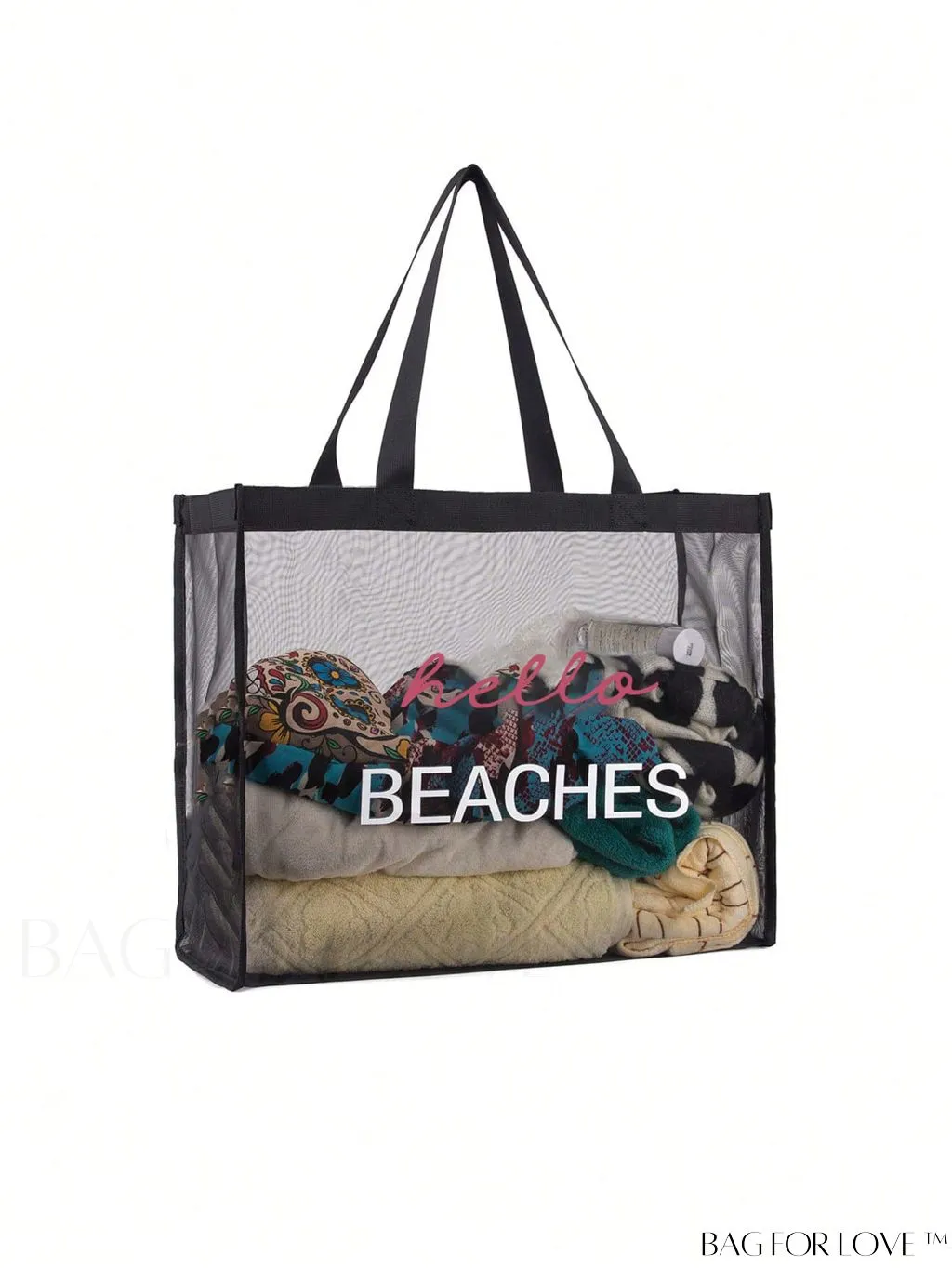 BagForLove - XL Mesh Beach Tote - Versatile Travel Bag for Groceries, Shopping & Leisure