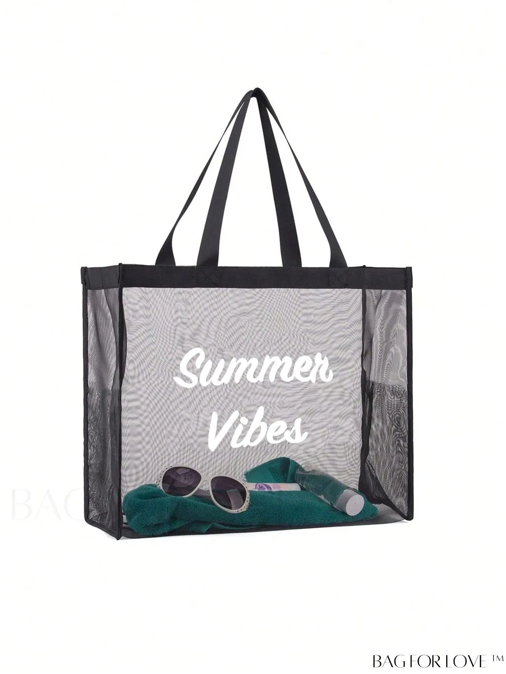 BagForLove - XL Mesh Beach Tote - Versatile Travel Bag for Groceries, Shopping & Leisure