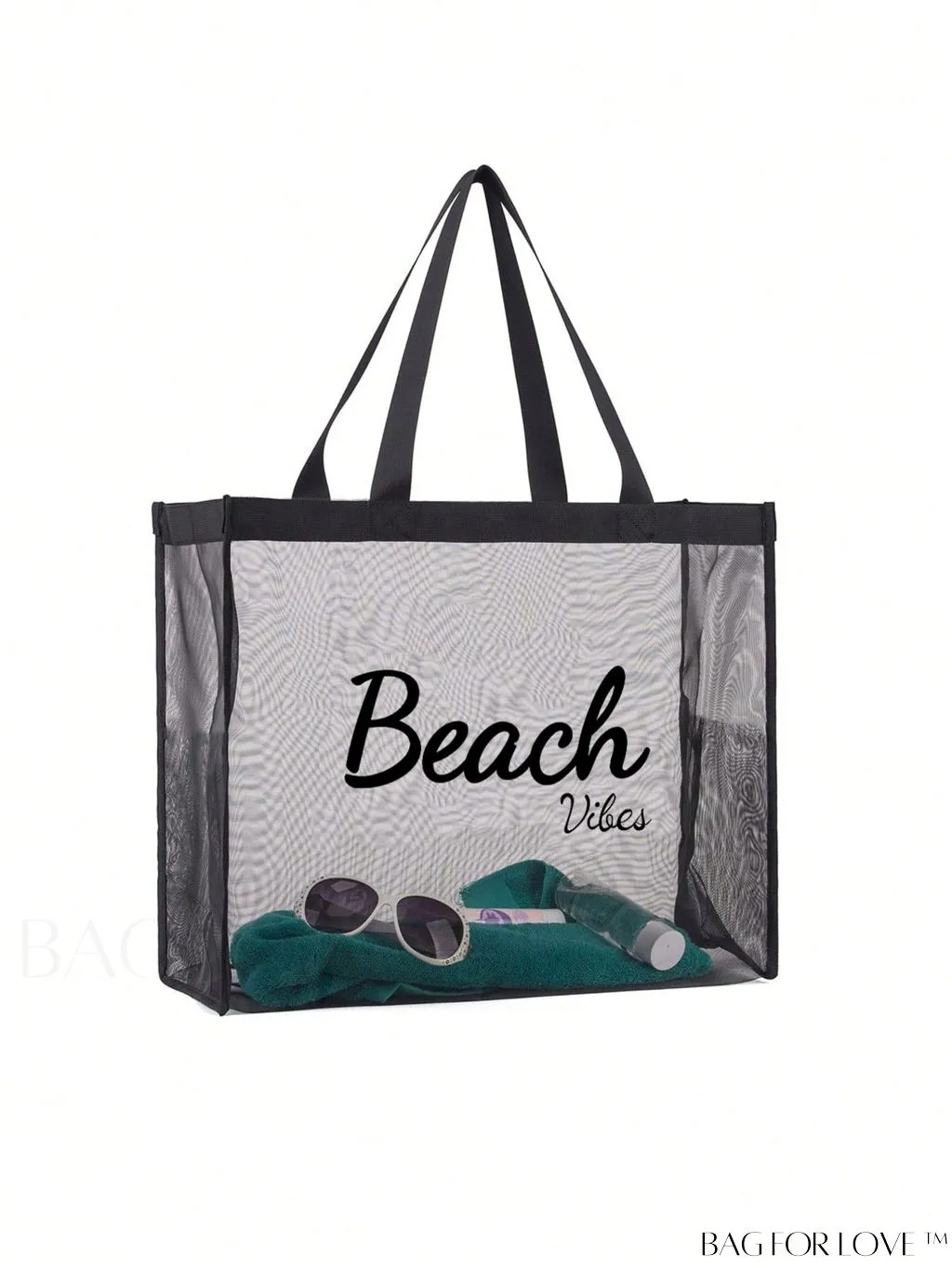 BagForLove - XL Mesh Beach Tote - Versatile Travel Bag for Groceries, Shopping & Leisure