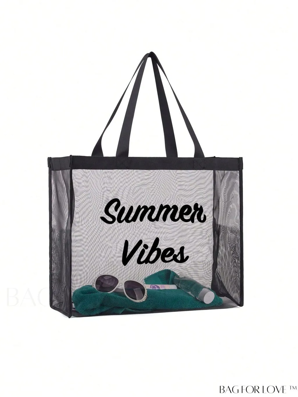 BagForLove - XL Mesh Beach Tote - Versatile Travel Bag for Groceries, Shopping & Leisure