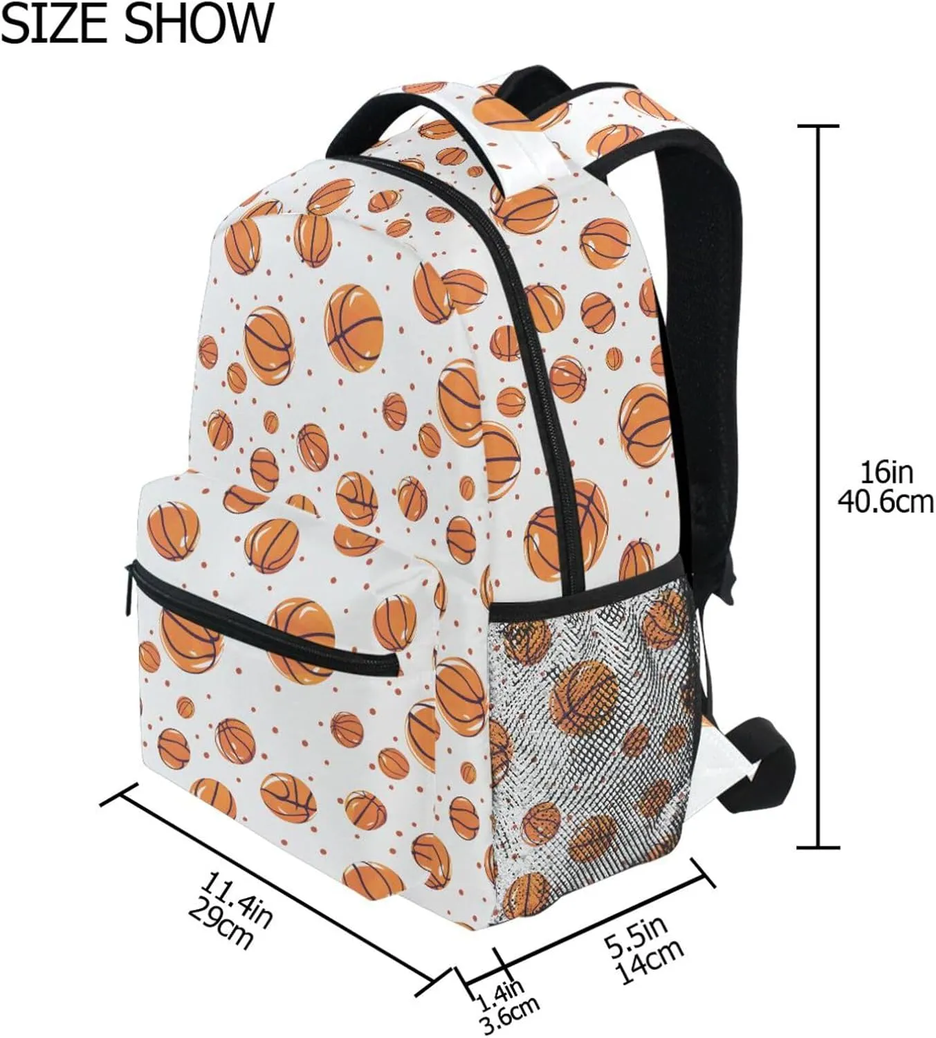 Basketball Backpack for School Student Laptop Travel School Bag for Boys Girls Daypack