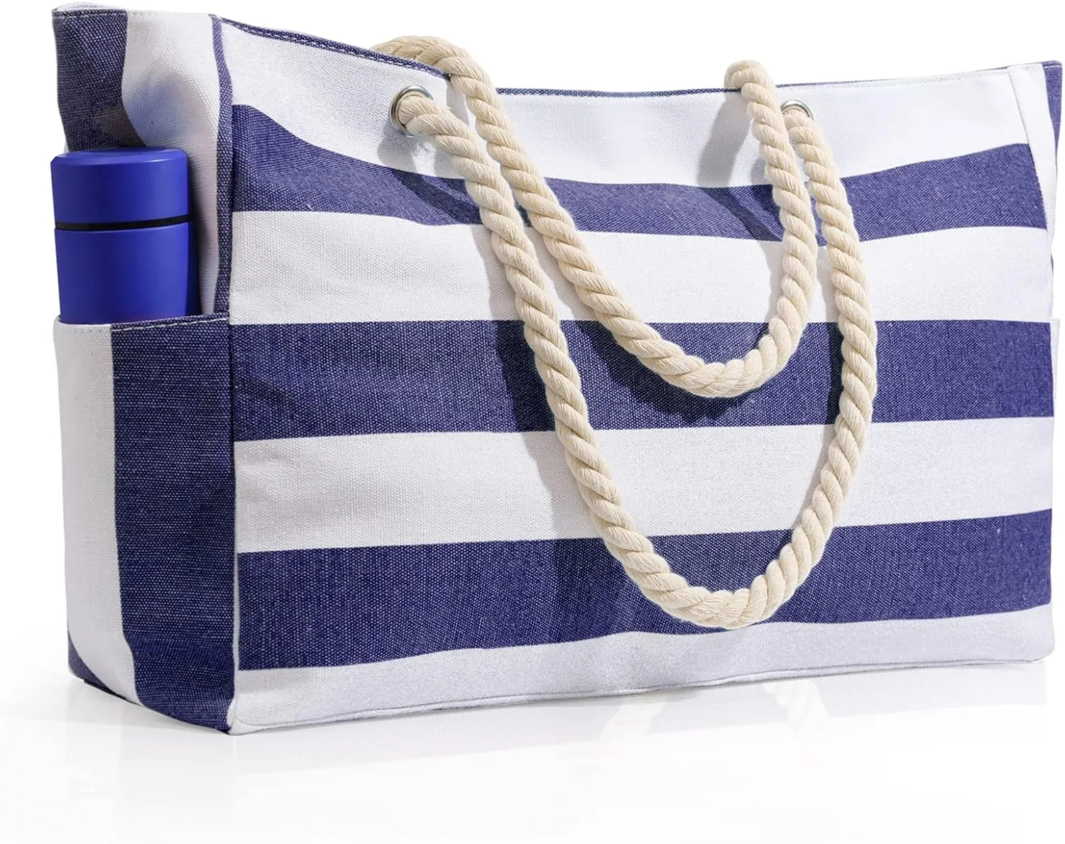 Beach Bag for Women Large Waterproof Pool Bag with Zipper, Sandproof Canvas Travel Tote Bags Gifts for Women