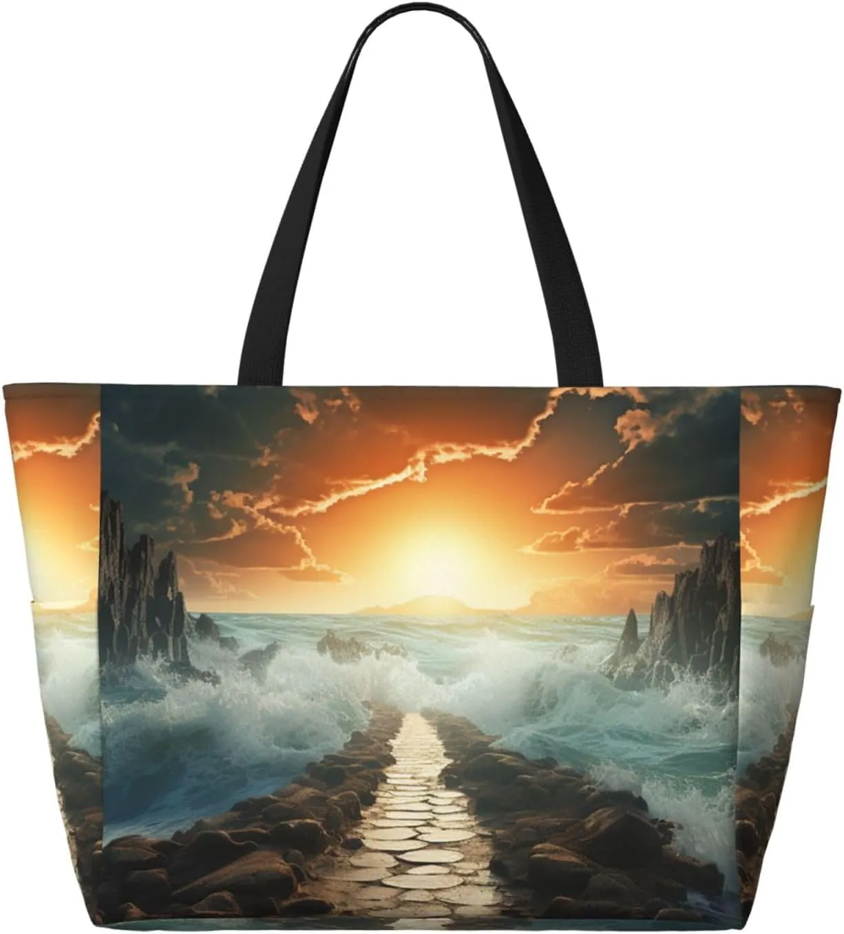 Beach Tote Bag for Women Oversized Travel Weekender Bags Rock jump Waterproof Pool Bag Beach Accessories