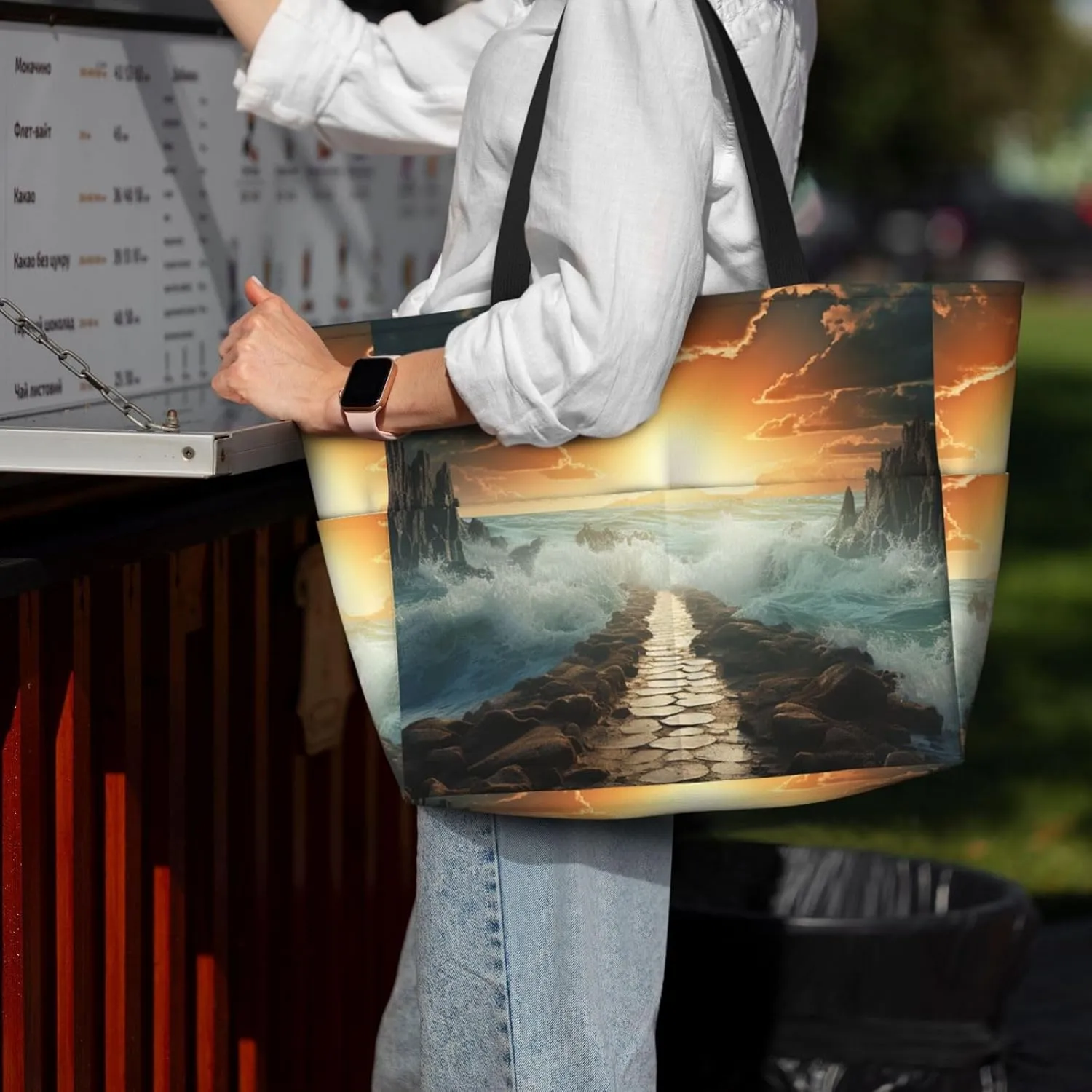 Beach Tote Bag for Women Oversized Travel Weekender Bags Rock jump Waterproof Pool Bag Beach Accessories