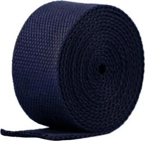 Bias Binding Tape, Cotton Bias Binding Tape, Cotton Strap for Bags, Handles, Strapping, 50mm by 5, 10, 20 yards (Colour: White, Size: 50mm x 20 Yards) (Colour: Blue, Size: 50mm x 10 &
