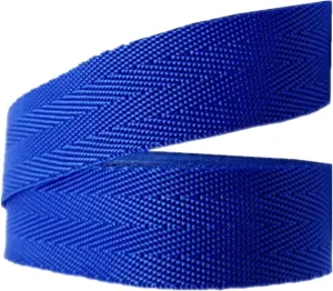 Bias Binding Tape, Cotton Tape, 25mm Belt, Double Spike Polypropylene Webbing for Bags (Color : Red, Size: 25mm x 10 Yards) (Colour: Blue, Size: 25mm x 5 Yards )