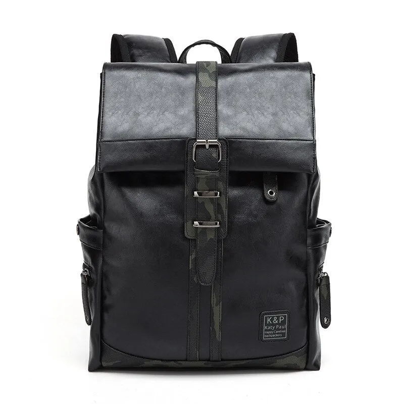 Black Leather Travel Bag