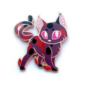 Black Nekomata Enamel Pin
