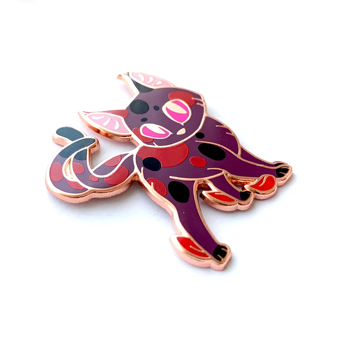 Black Nekomata Enamel Pin